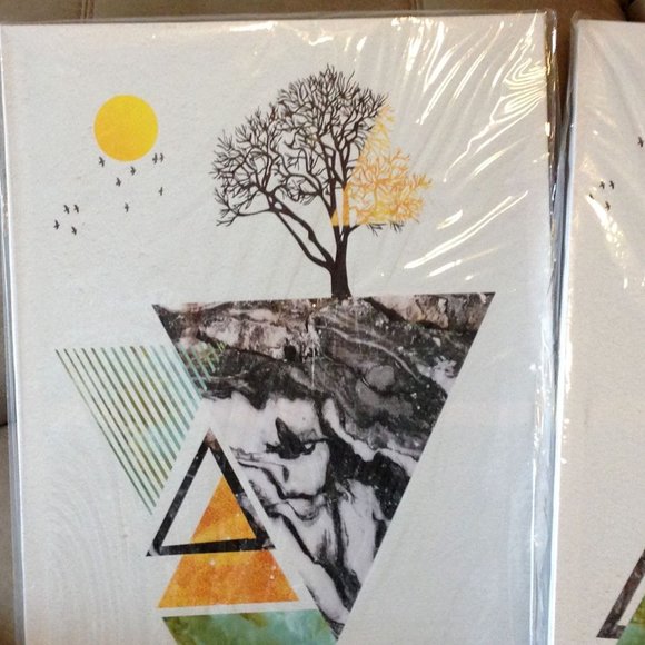 Abstract prints on canvas, set of 3 - Picture 3 of 9